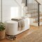 High-Density Sponge Ottoman Bench Stylish Upholstered Footrest